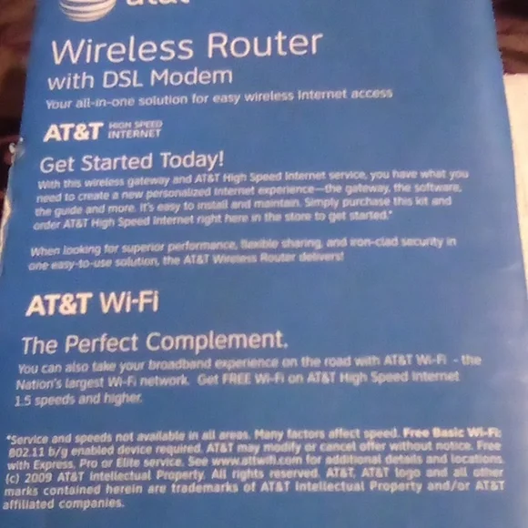 Att Wireless Router With DSL Modem In Box - Picture 3 of 8